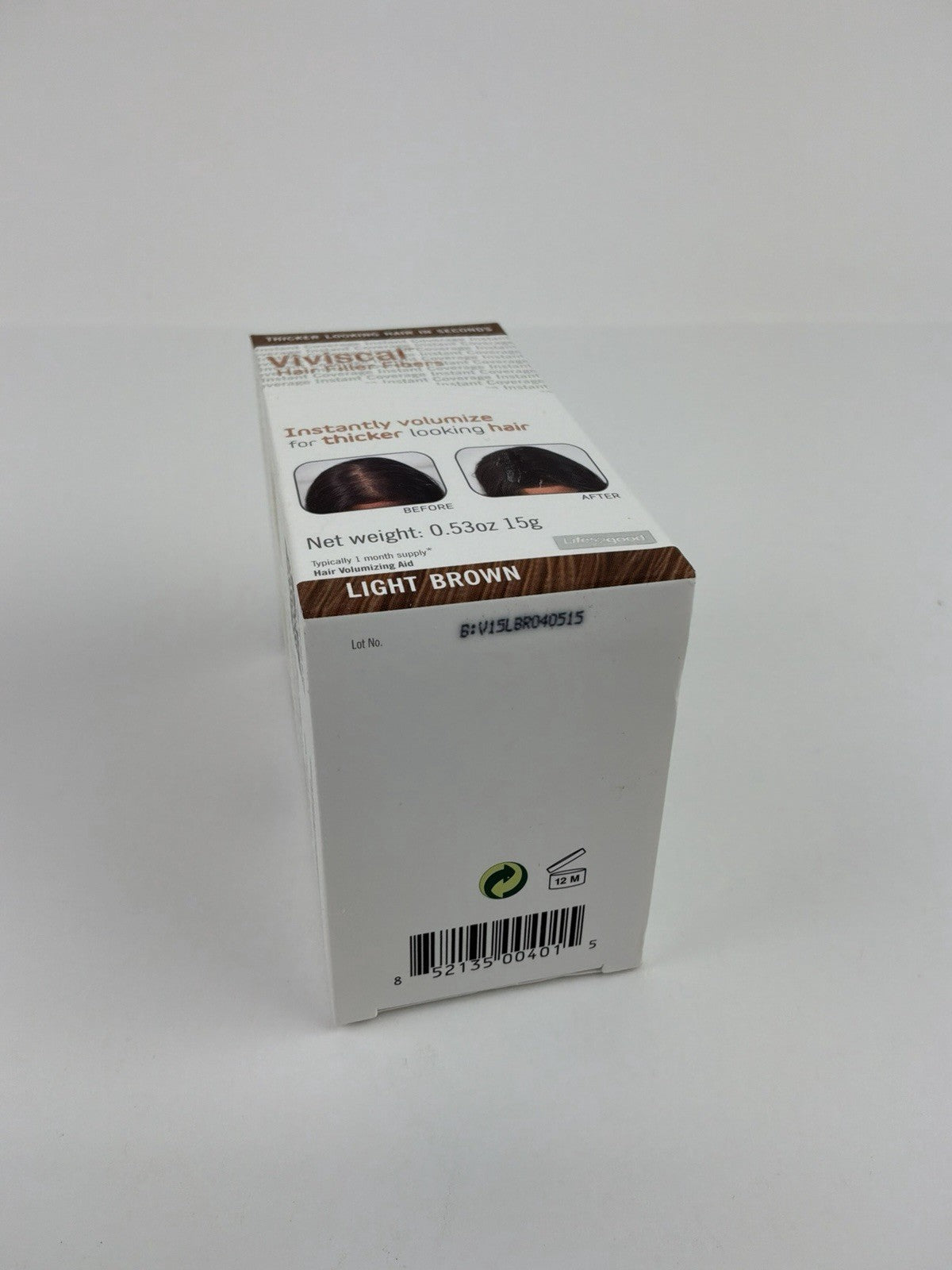 2 Pack Viviscal Hair Filler Fibers, Light Brown 0.53 oz Thickening