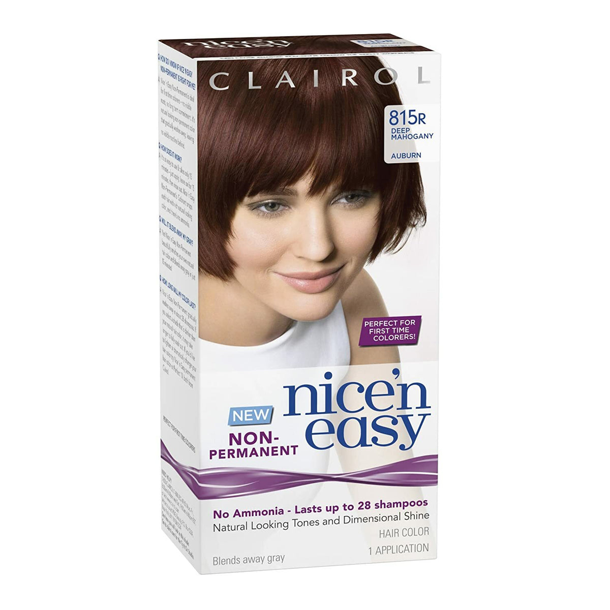 Non-Permanent Hair Color 815r Deep Mahogany Auburn