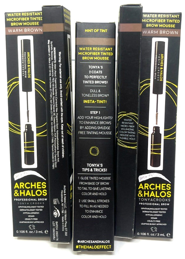 Microfiber Tinted Brow Mousse - Warm Brown - Pack of 5