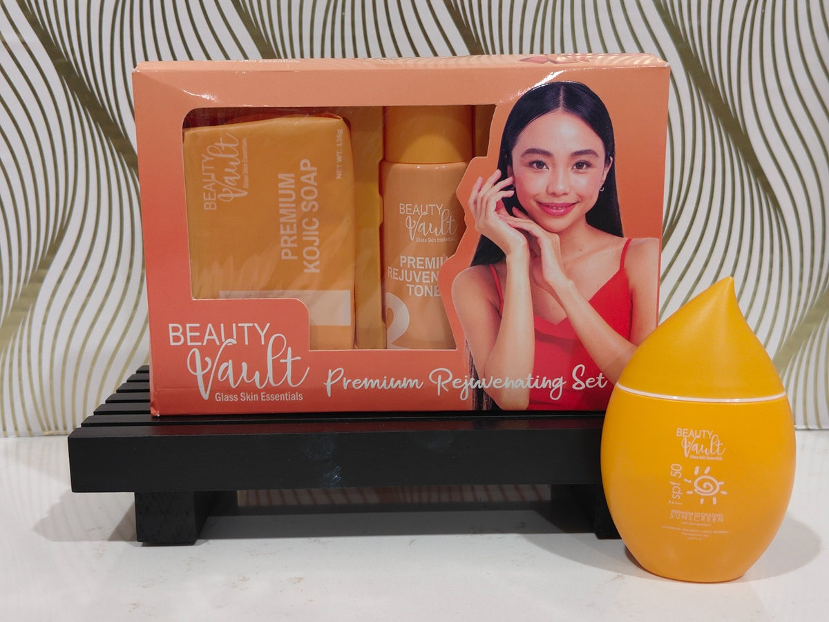 Premium Rejuvenating Skincare Set with Sunscreen SPF50 - 4 Pieces