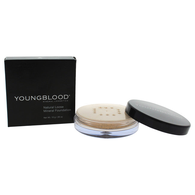 Natural Loose Mineral Foundation Warm Beige - Lightweight Face Makeup by Youngblood 0.35 oz