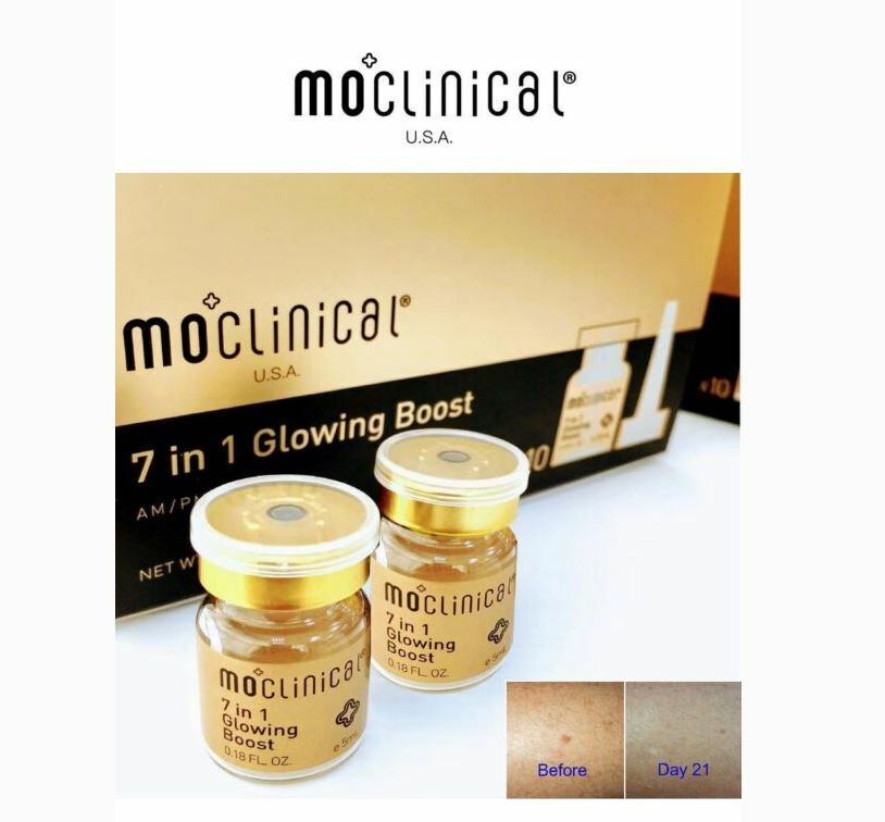 7-in-1 Glowing Skin Serum with Brightening & Dark Spot Reduction - 10 Vials