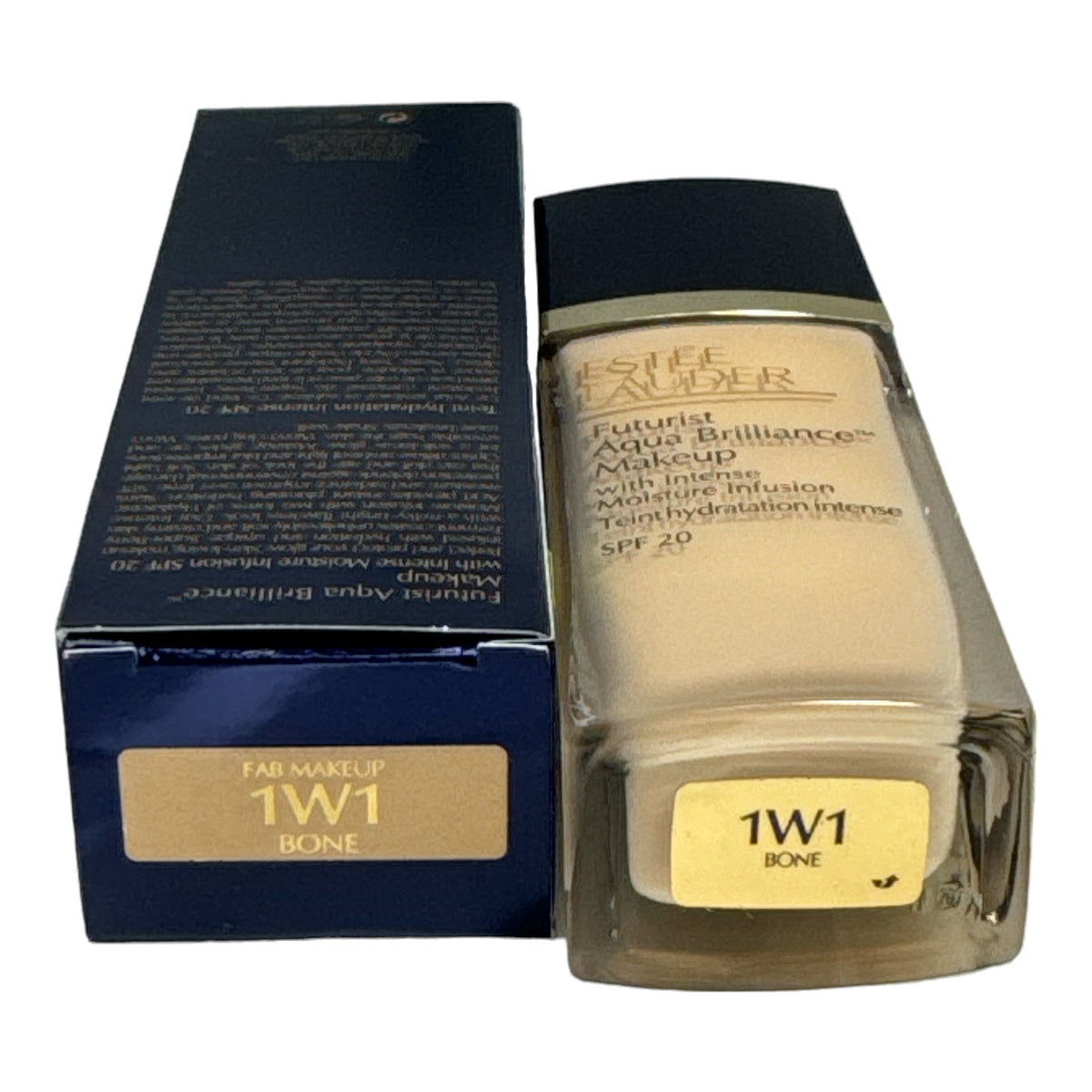 Estee Lauder Futurist Aqua Brilliance Foundation SPF 20 Bone 1oz Makeup