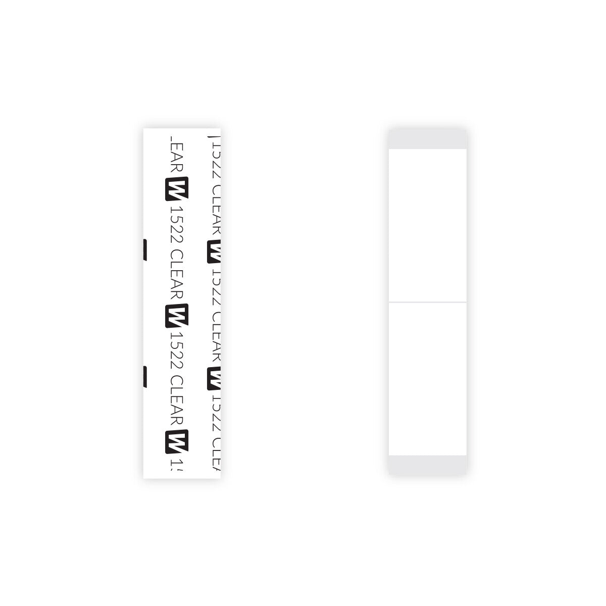 3M Double Sided Clear 1522 Daily Wear 3/4" X 3" Straight Tape Wig