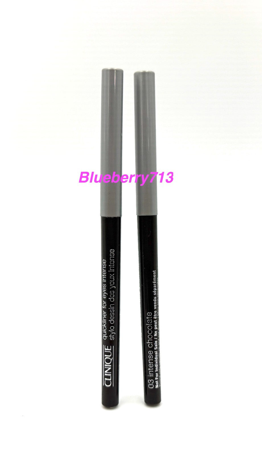 Clinique Quickliner for Eyes Intense Eyeliner 03 Intense Chocolate - Travel Size Set of 2