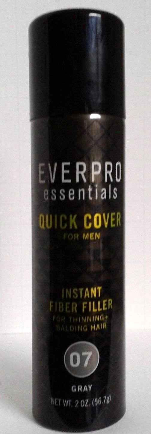 Hair Fiber Filler for Men Instant Cover - Gray 2oz