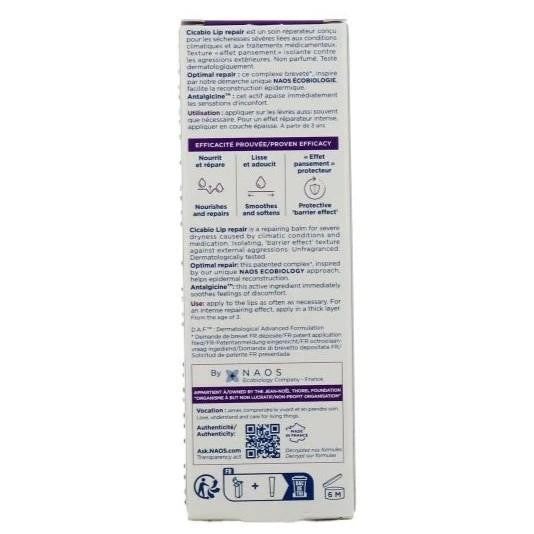 Moisturizing Lip Balm Set - Bioderma Cicabio Repair 10ml x 2