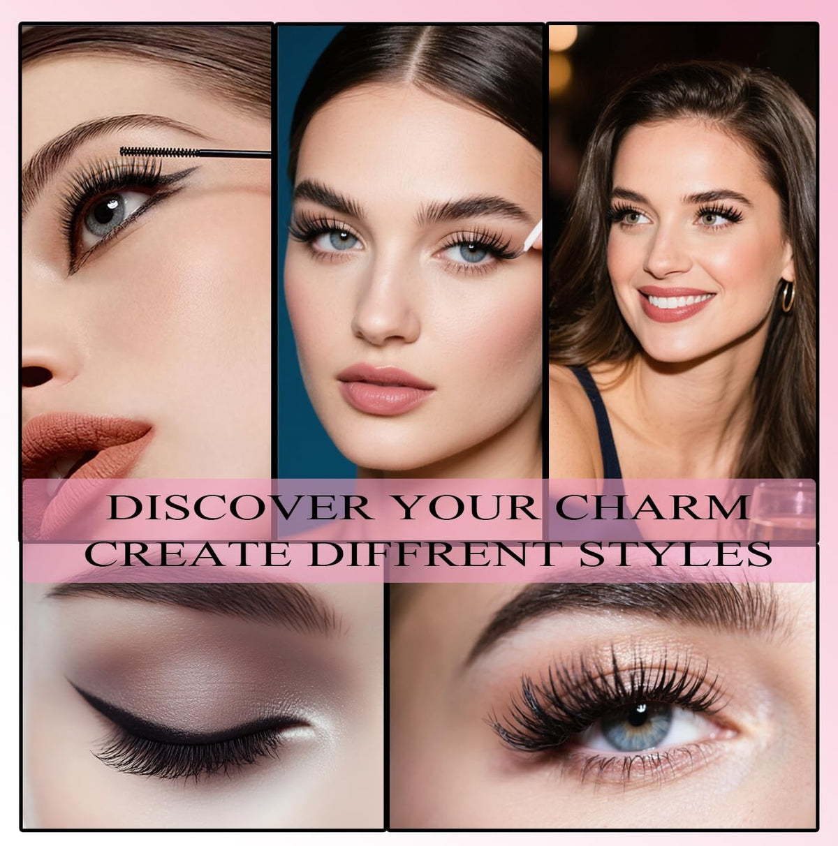 DIY Eyelash Clusters Kit 800pcs with Bond, Seal, Tweezers & Remover