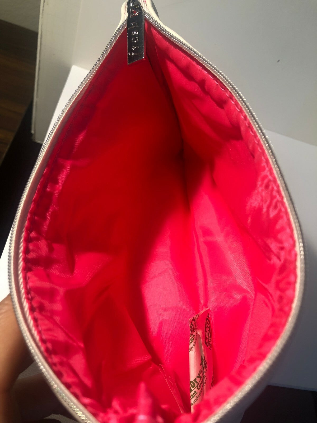 Vinyl Makeup Bag - Keep It FRESH Cosmetic Travel Organizer 8.25x5 Inches