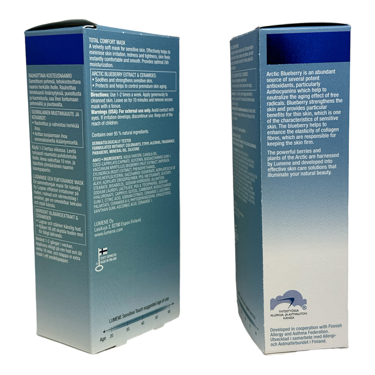 Lumene Sensitive Touch Total Comfort Mask - Pack of 2