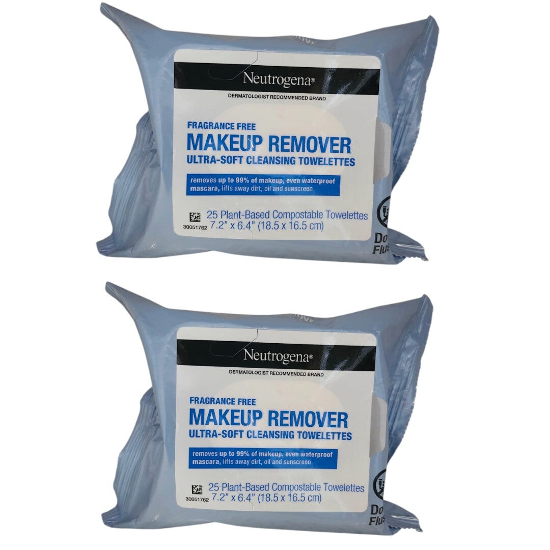 Neutrogena Makeup Remover Cleansing Towelettes Fragrance-Free 25 Pack