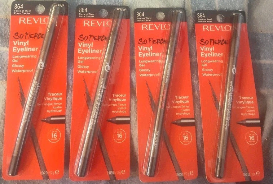 Revlon So Fierce Vinyl Eyeliner Set - Force of Steel, 4 Pack, 0.042 oz