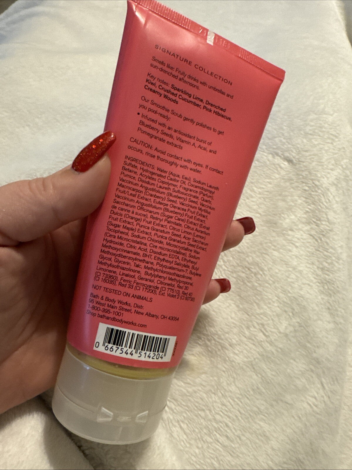 Bath & Body Works Poolside Pop Fruit Smoothie Body Scrub - New