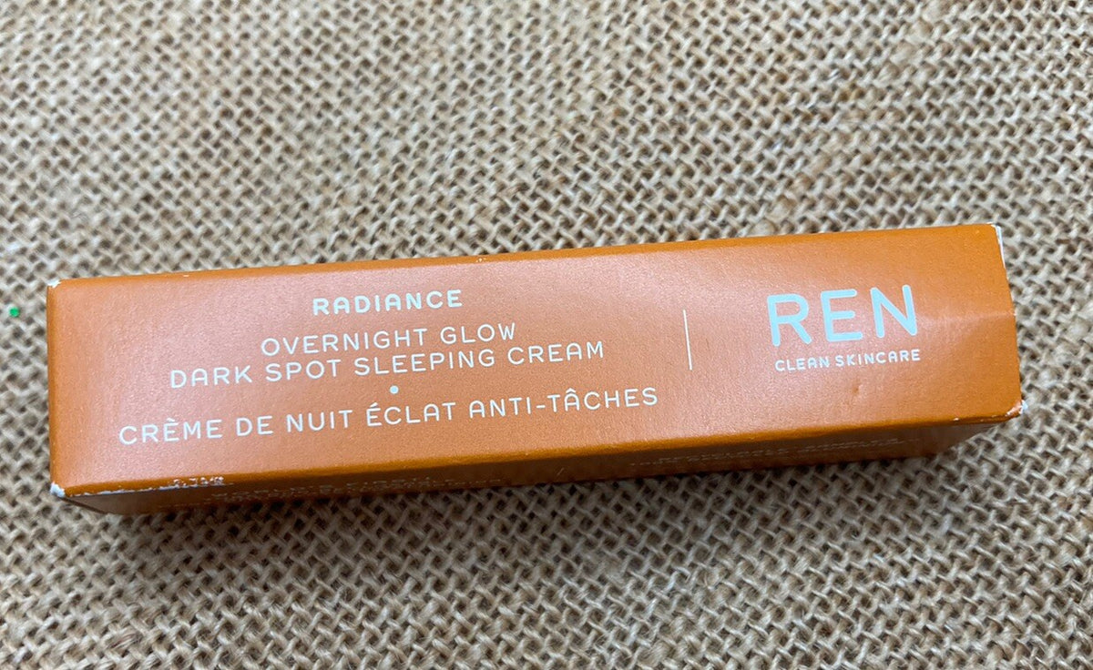Ren Clean Skincare Radiance Overnight Glow Dark Spot Sleeping Cream - 4 Travel Sizes
