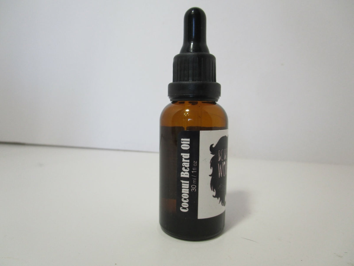 Coconut Beard Oil Dropper Bottle - 1 oz. Natural Beard Care