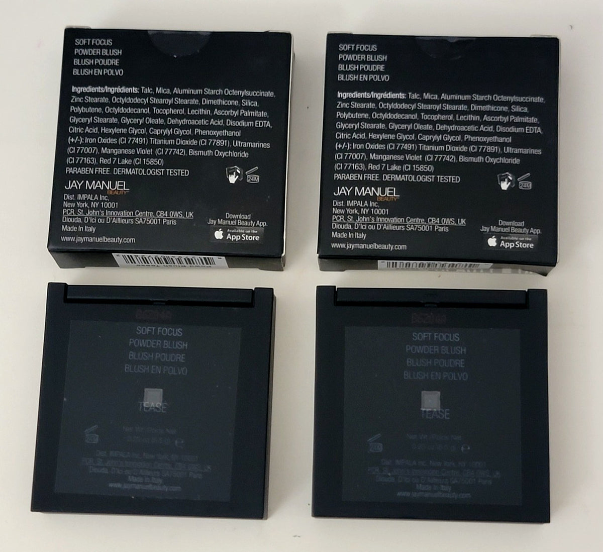 2 Pack Powder Blush Tease - Soft Focus Face Makeup 0.23 oz