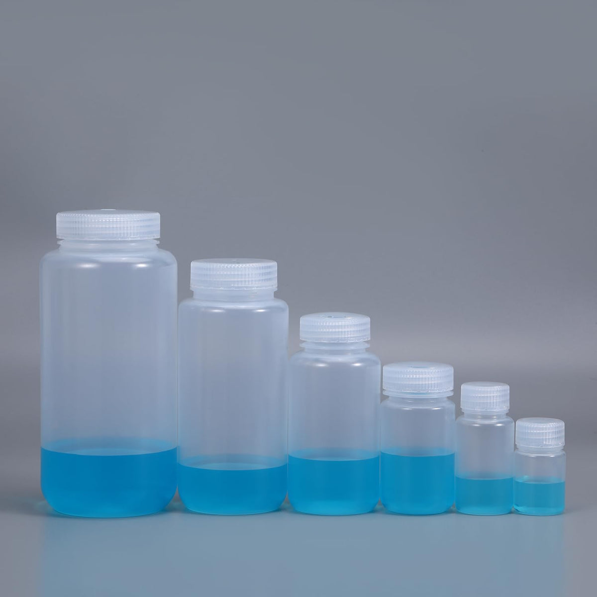 Wide Mouth 33.8 oz Lab Reagent Bottle - Leakproof Clear PP Container (2 Pack)