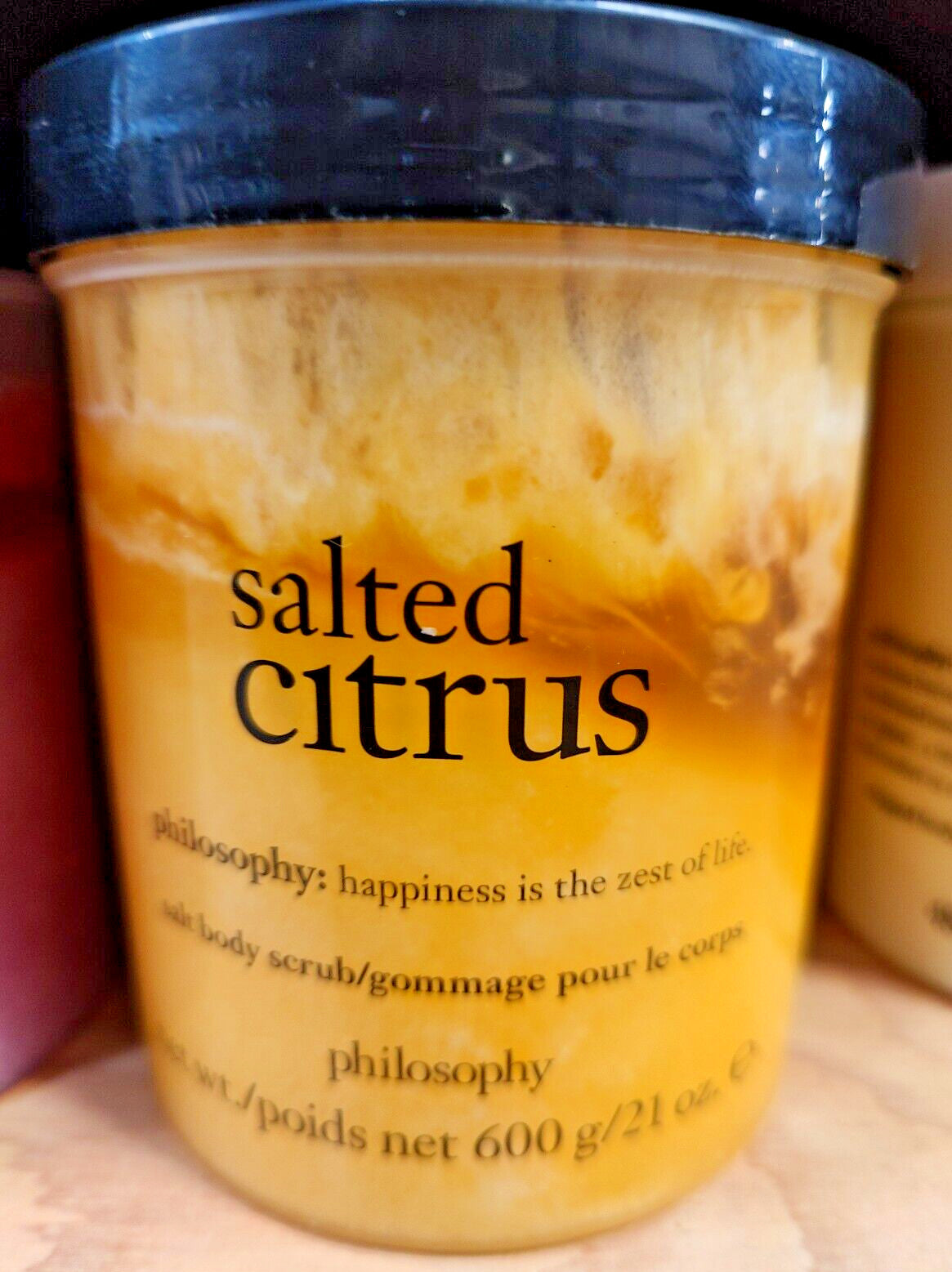 Philosophy SALTED CITRUS Salt Body Scrub Exfoliate 21 OZ Jumbo NEW