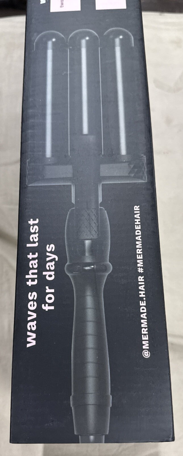 Pro Hair Waver 32mm - Black Curling Iron for Beach Waves & Styling