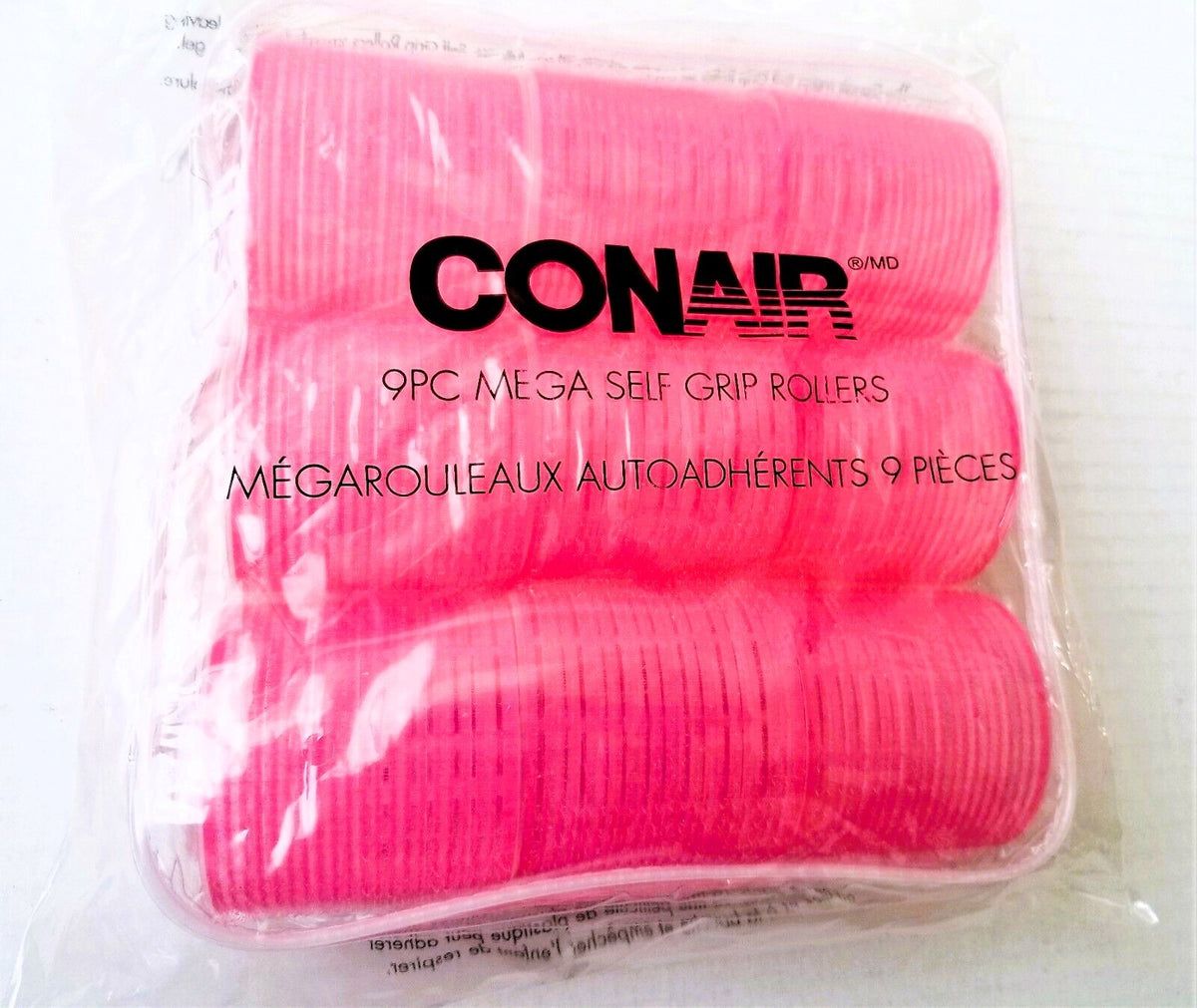Heatless Jumbo Hair Curlers Set - 9 Self-Grip Rollers for Voluminous Long Hairstyles
