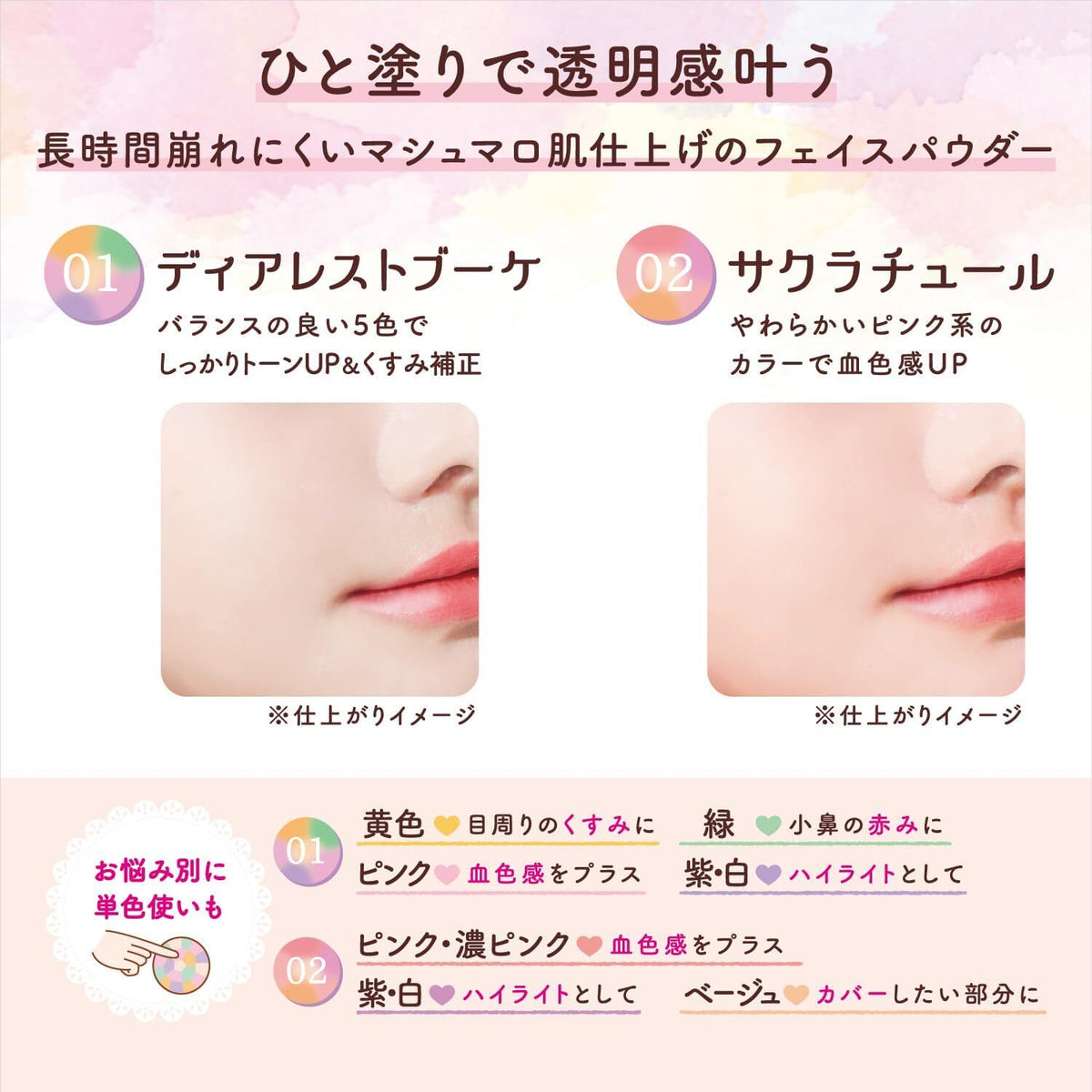 Canmake Marshmallow Finish Face Powder SPF19 PA++ - All Shades 4g Skin Toning