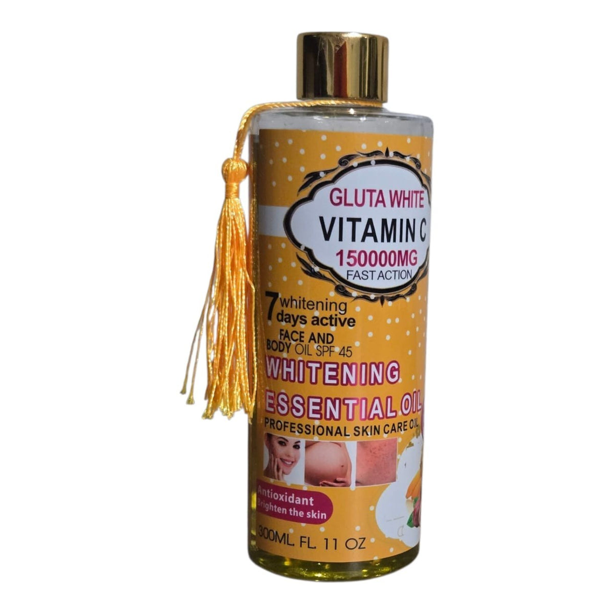 GLUTA WHITE Vitamin C Essential Oils 6 In 1 Whitening Glowing Oil Spf