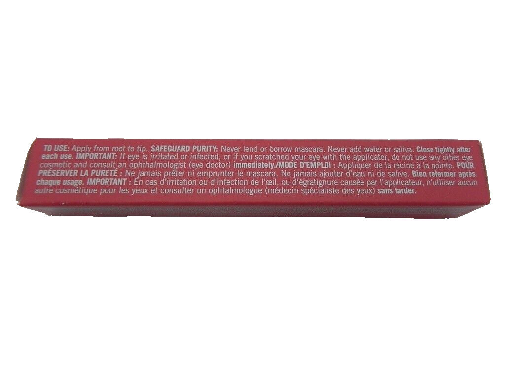Waterproof Black Mascara - Wash-Off & Smudge-Resistant, 0.21 oz