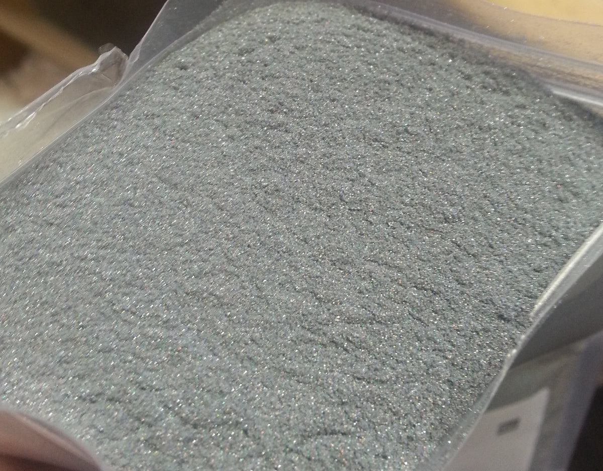 Glitter Nail Polish & Eye Shadow Set - Silver Gray Sparkle 1 oz