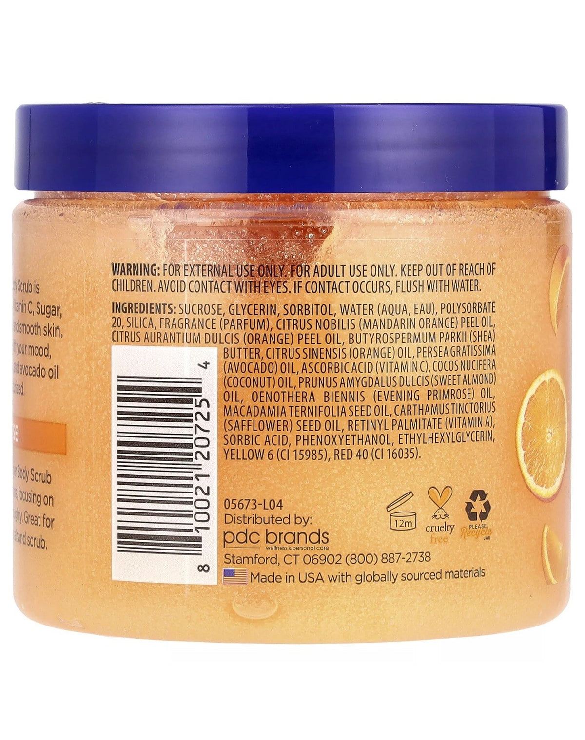 Shea Sugar Scrub with Citrus - 19 oz Exfoliating Body Polish