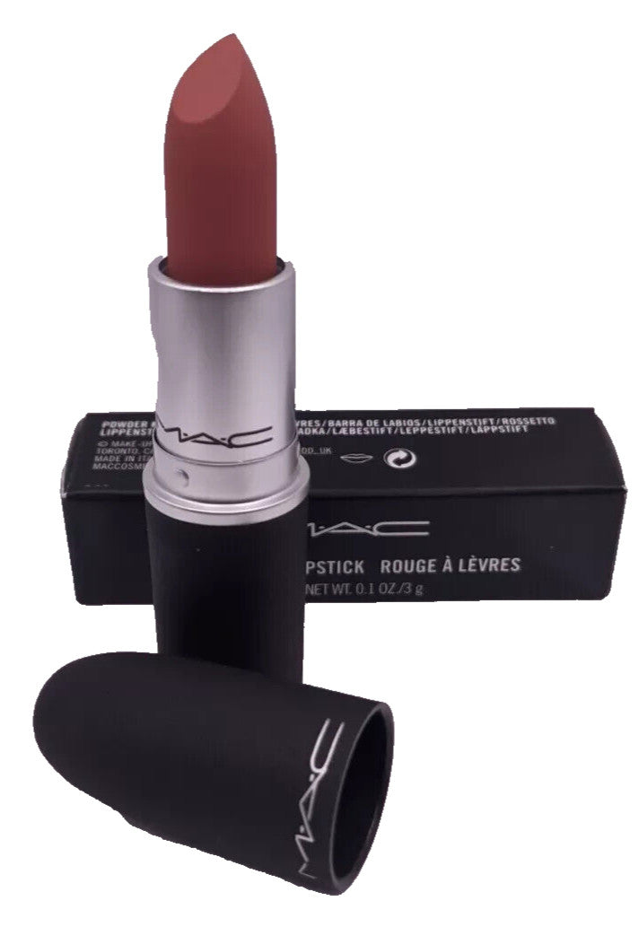 MAC Powder Kiss Lipstick #314 Mull It Over 0.1oz - Semi-Matte Lip Color