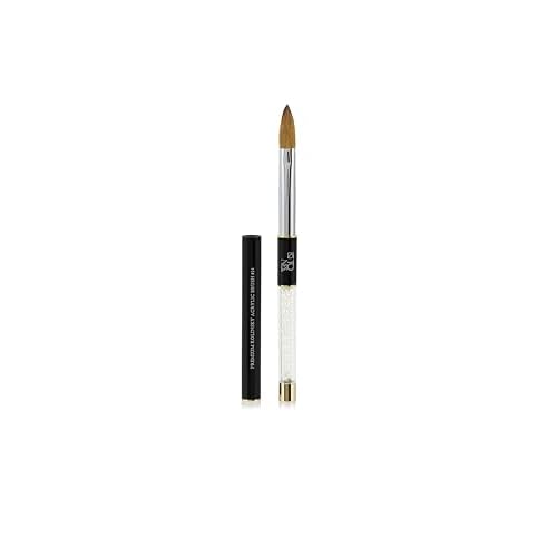 Tones Kolinsky Acrylic Nail Brush - 100% Kolinsky Sable Hair Brush for Acrylic Nails - Ultra Precise Nail Sculpting and 3D Nail Art Brush (#14, #14)