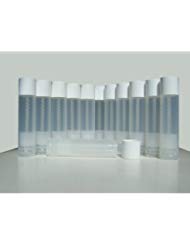 50 Lip Balm Empty Container Tubes 3/16 Oz (5.5ml), Natural (Translucent) Color