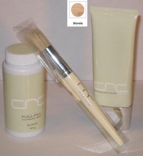 Hair Building Fibers & Stippler Brush Set for Thinning Hair