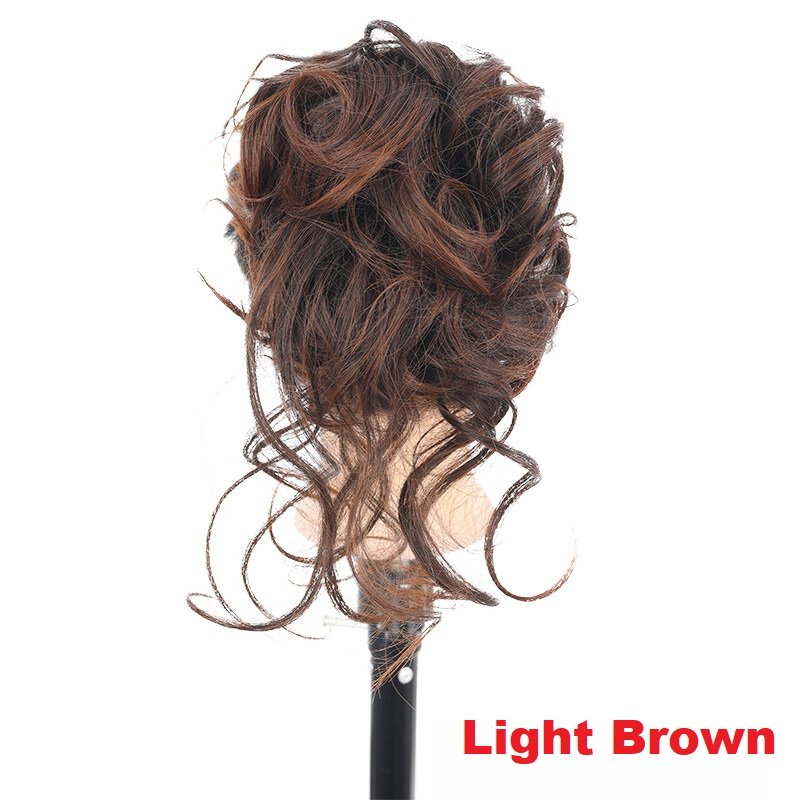 Thick Clip-On Messy Bun Hair Extension for Wedding & Updo Styles