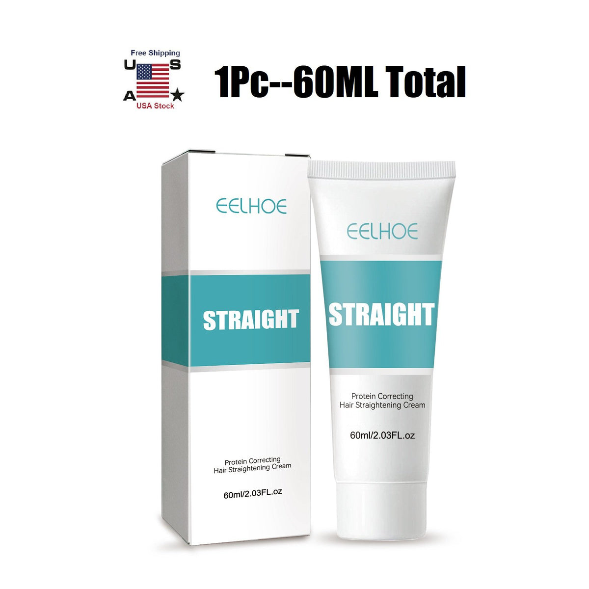 Protein Hair Straightening Cream Silk & Gloss Hair Care - Nourishing Collagen Formula