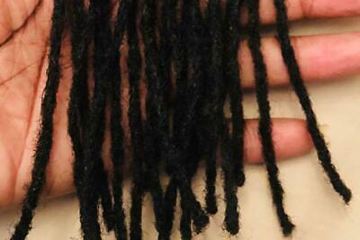 100% Human Hair Dreadlocks Handmade - Afro Kinky Small .2cm 10 Per