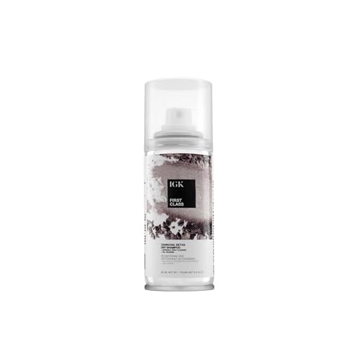 IGK FIRST CLASS ?Charcoal Detox Dry Shampoo for Oily Hair | Balances Oil + Soothes Scalp + Volumizes | Vegan + Cruelty Free