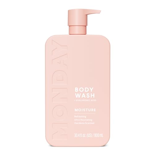 MONDAY HAIRCARE MOISTURE Body Wash in Fresh Gardenia with Hyaluronic Acid & Shea Butter for All Skin Types, 900 mL