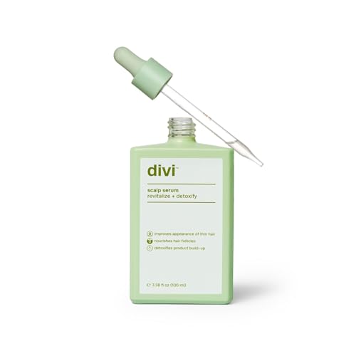 Divi Scalp Serum for Thinning Hair Clinically Tested, Non-Greasy Formula with Amino Acids, Caffeine & Rosemary Oil Promotes Healthy Scalp & Fuller-Looking Hair, Reduces Oil & Product Buildup