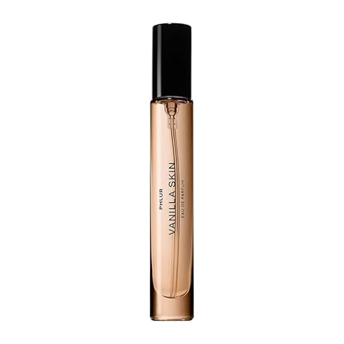 PHLUR Vanilla Skin Eau de Parfum - Travel Size Perfume Fragrance - Vanilla Perfume with Pink Pepper, Cashmere Wood & Sandalwood (9.5mL)
