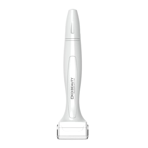 Titanium Microneedle Derma Roller - Stamp Alternative - Microneedling Micro Needling for Face Body Scalp - Microneedling Roller for Men and Women - White