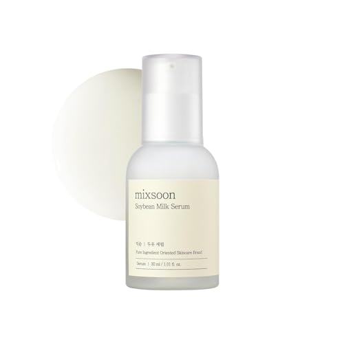 mixsoon Soybean Milk Serum - Milk Moisturizer, Face Milk, Hydrating and Firming for Face, Nourishing Formula for Smooth Skin 30ml / 1.01 fl.oz. Korean Glass Skin Care