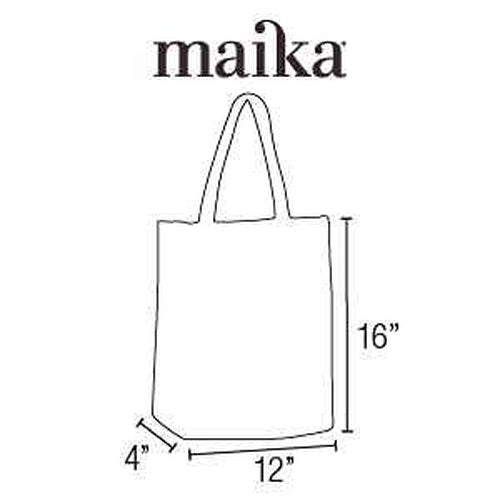 MAIKA Recycled Canvas Market Tote Bag, Waxed Ash