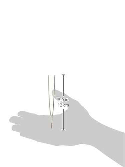 Mars Professional Stainless Steel Anatomical Thumb Tweezers, 5" Length