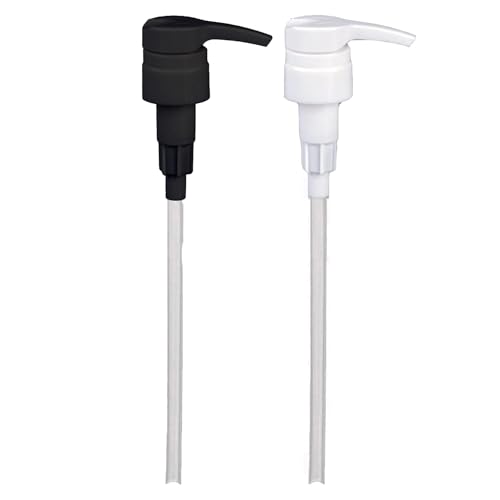 Universal Shampoo/Conditioner Dispenser Pump for Bottles, Leak Proof, Pump Top Fits 1 L/33.8 oz Bottles, 28/410 Neck Size, (Variety Pack of 2)
