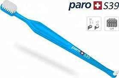 Paro S39 Toothbrush | Extra Sensitive Toothbrush with Soft Bristles | Exchangeable Inter Space F | 5 Rows, 39 Tuft (6 Pack Multi Color)