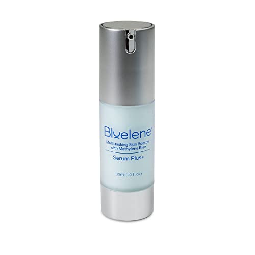 Bluelene Serum Plus+ infused with Methylene Blue, Hyaluronic Acid, NextGen Vit C, and Aloe Vera. Suitable for Sensitive Skin