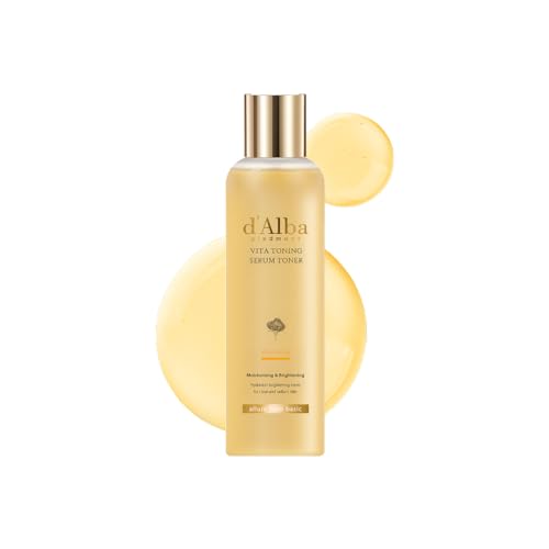 d'alba Piedmont White Truffle Vita Toning Serum Toner, Glass Skin with Double Vitamin Skincare, Face Moisturizer, (6.09 fl. oz)