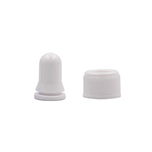 100Pcs 3ml Clear Mini Cute Glass Essential Oil Dropper Bottles with Eye Dropper Dispenser for Perfume Cosmetic Liquid Aromatherapy Sample Storage Jar Vial Containers Kitchen Tool, White Cap
