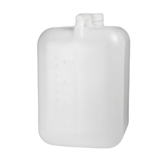FastRack 5 Gallon Water Jug (Pack of 4) | BPA-Free, Food-Grade, and Leak-Proof | White Water Container | Ideal for Brewing, Fermentation, or Storage